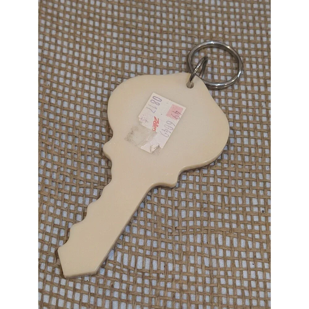 Vintage RETIRED Keychain, Oversized Key Shape Paula Brand